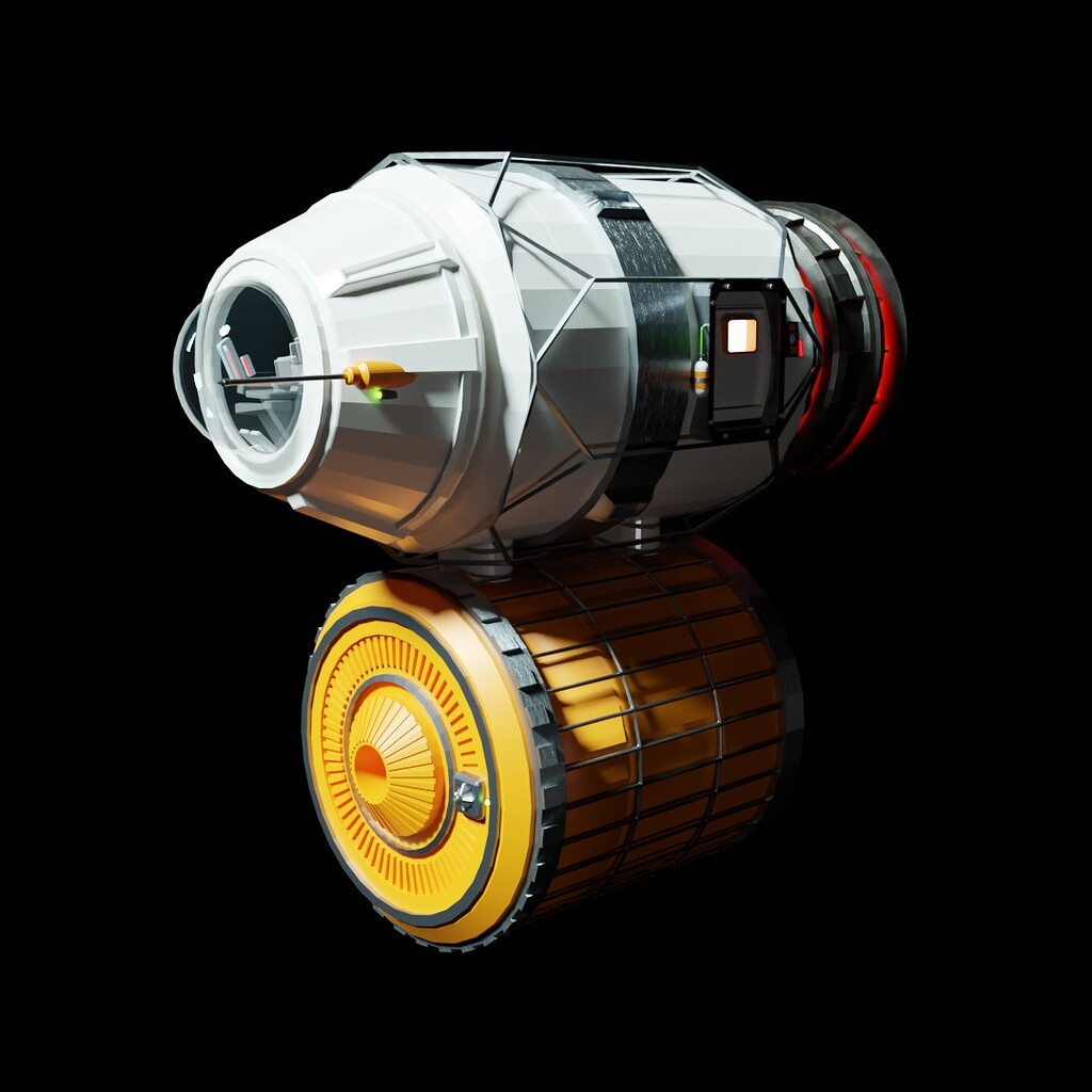 Sci-fi Cargo Tug - Finished Projects - Blender Artists Community