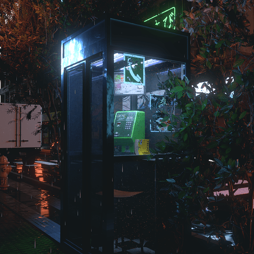 Japanese Phone Booth#7 Composited