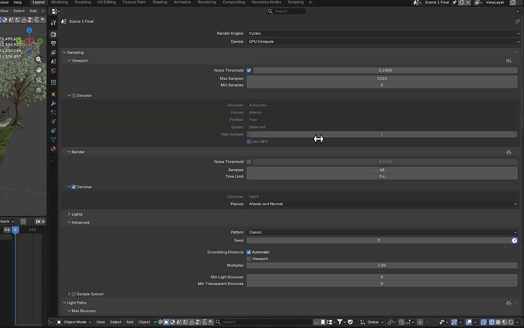 My Cycles render is showing weird artifacts in the grass particle ...