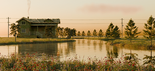 Dusk by the Riverbank