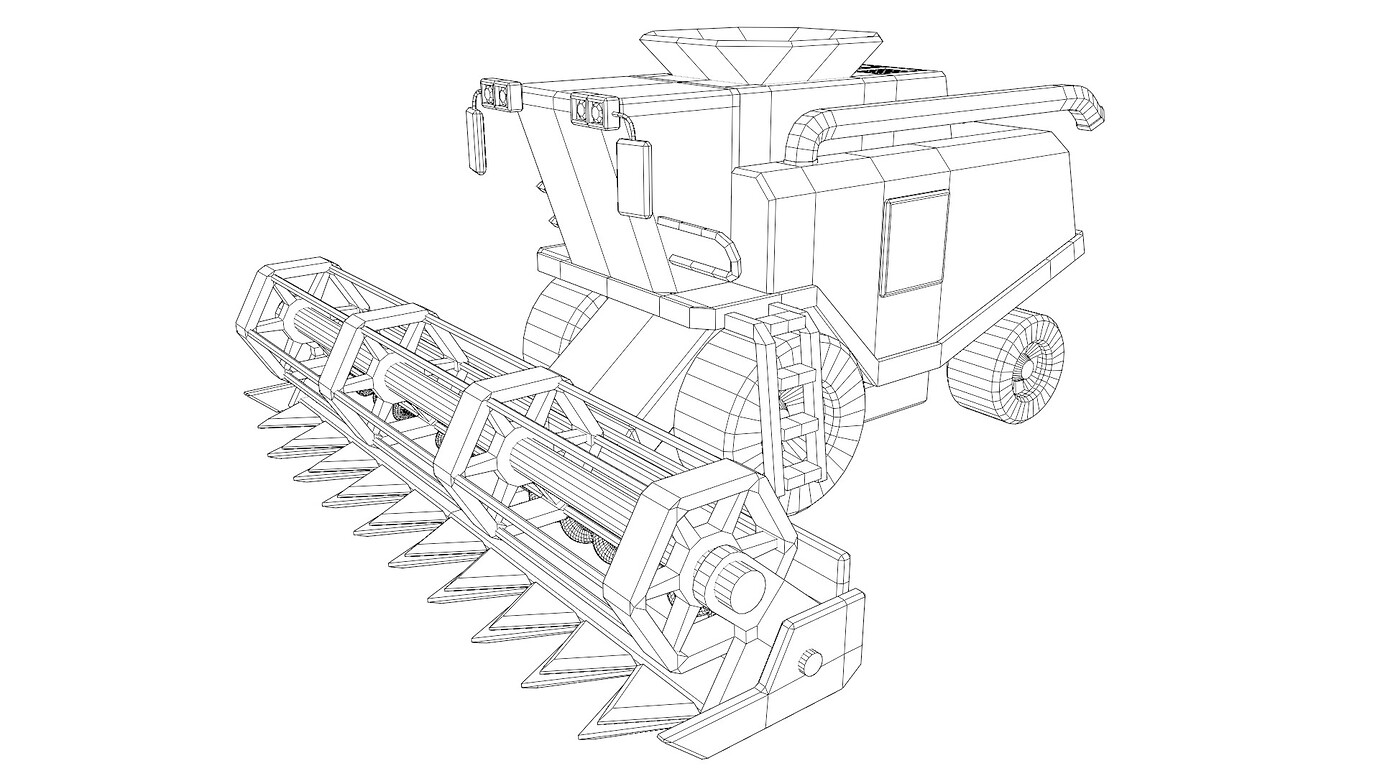 How A Combine Harvester Works Animations Blender Artists Community