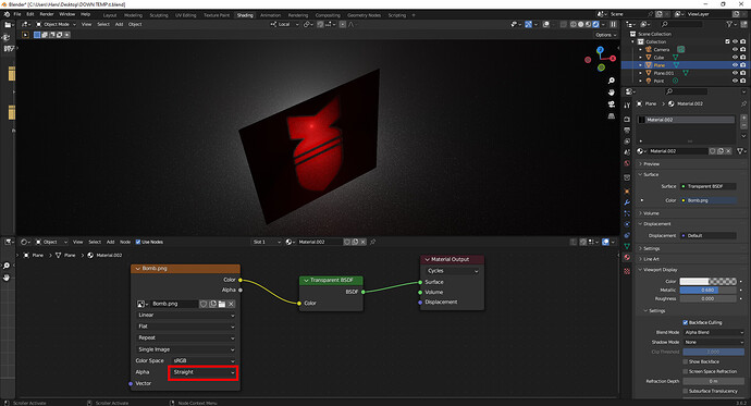Transparent png is not transparent in cycles render - Page 3 - Lighting ...