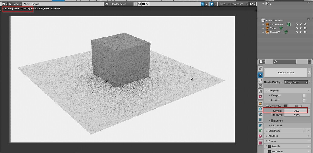 Blender Sample Example Blender renders only1 sample instead of 3000 - Lighting and Rendering ...