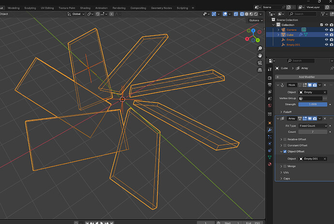 Copy object in circle with offset in Array like in C4D - Blender and CG ...