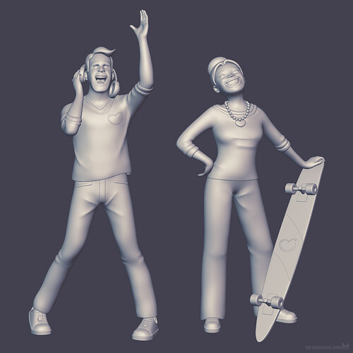 metin-seven_3d-print-modeler-toy-character-sculptor_dj-discjockey-skater-skateboarder