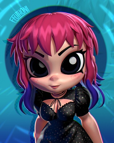 RamonaFlowers25_Dress-ColofulHair_1