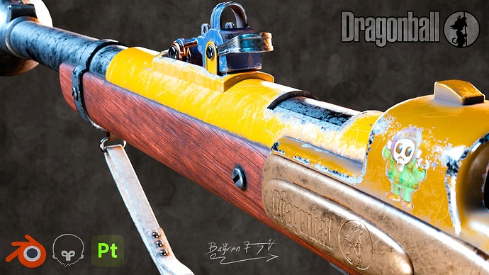 Bulma's Gun - Dragon Ball (Rifle/Musket Kakae Zutsu) - Finished ...