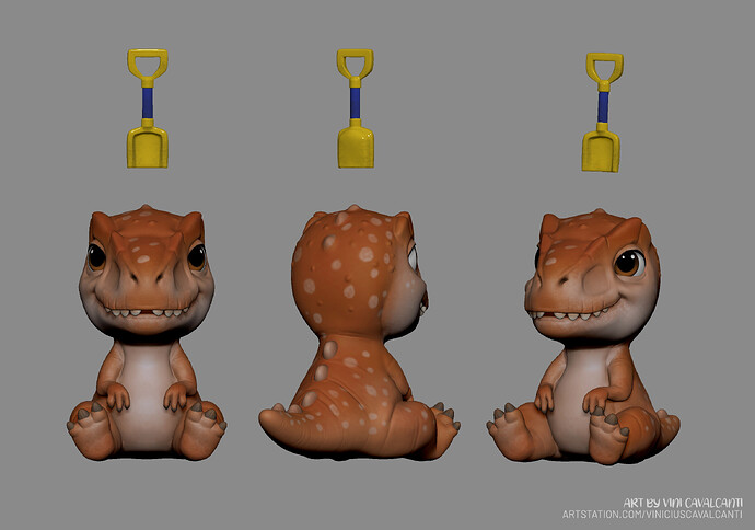 BabyAllosaurus_Zbrush