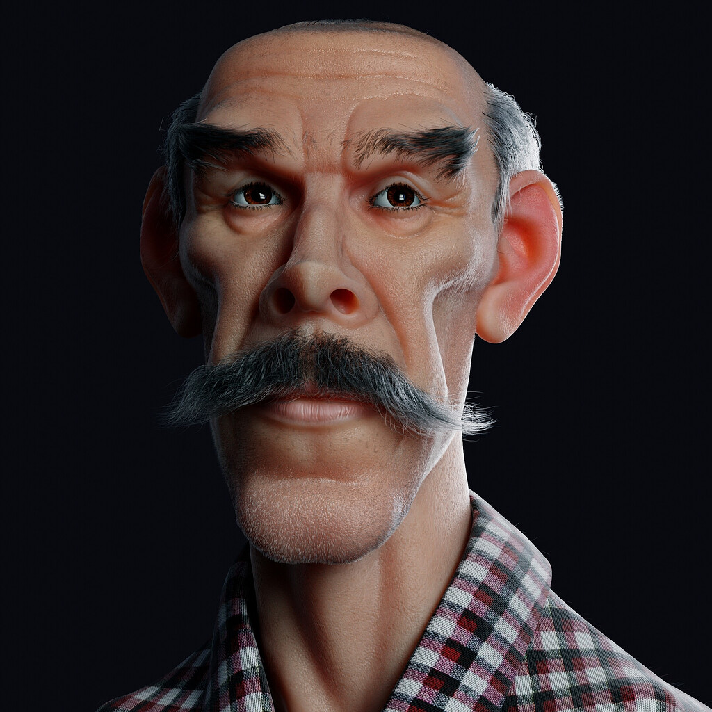 Old man - Finished Projects - Blender Artists Community