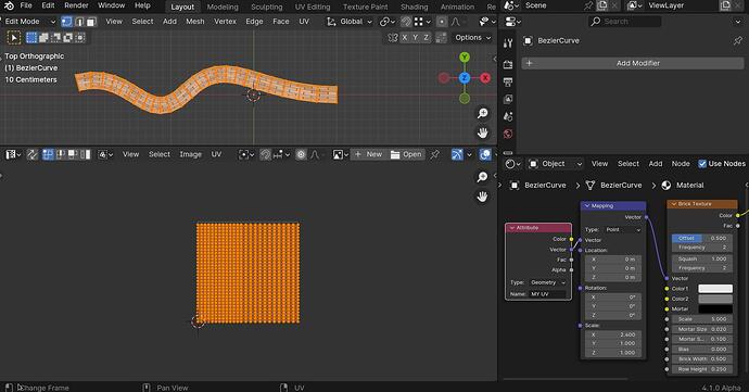 Is there a way to set the UV map of say a pipe generated in Geometry ...