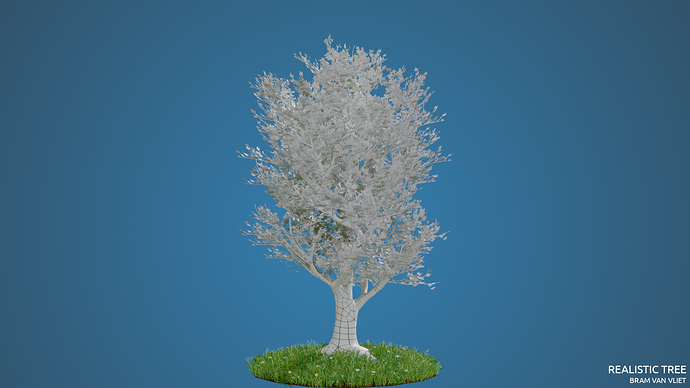 03_Realistic_Tree_Wireframe