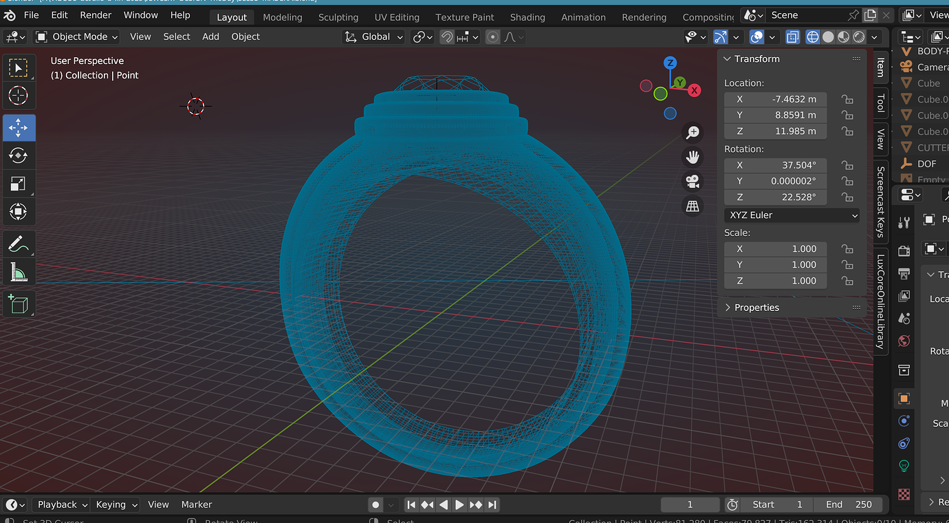 Wood ring with emerald - Finished Projects - Blender Artists Community