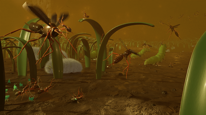 Bug Scene I need help taking my artwork to professional-level quality - Focused ...