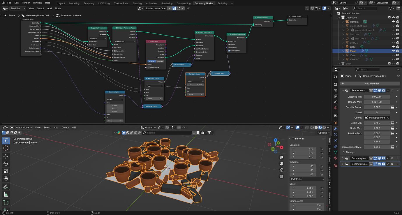 Python Scatter System Blender My scatter node! What do you use? - Tutorials, Tips and Tricks ...