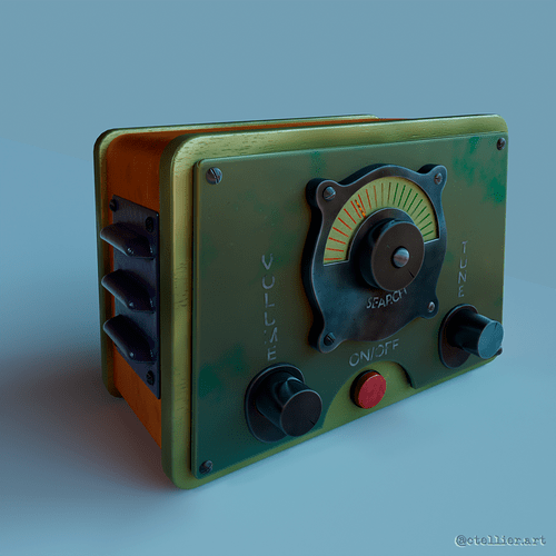 Old radio - Finished Projects - Blender Artists Community