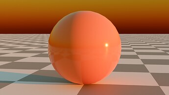 Punchy Orange Ball Sunset