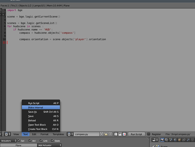 makeinternal