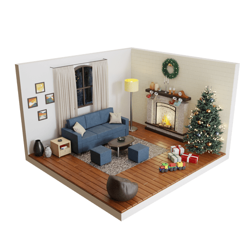 Living Room - Christmas