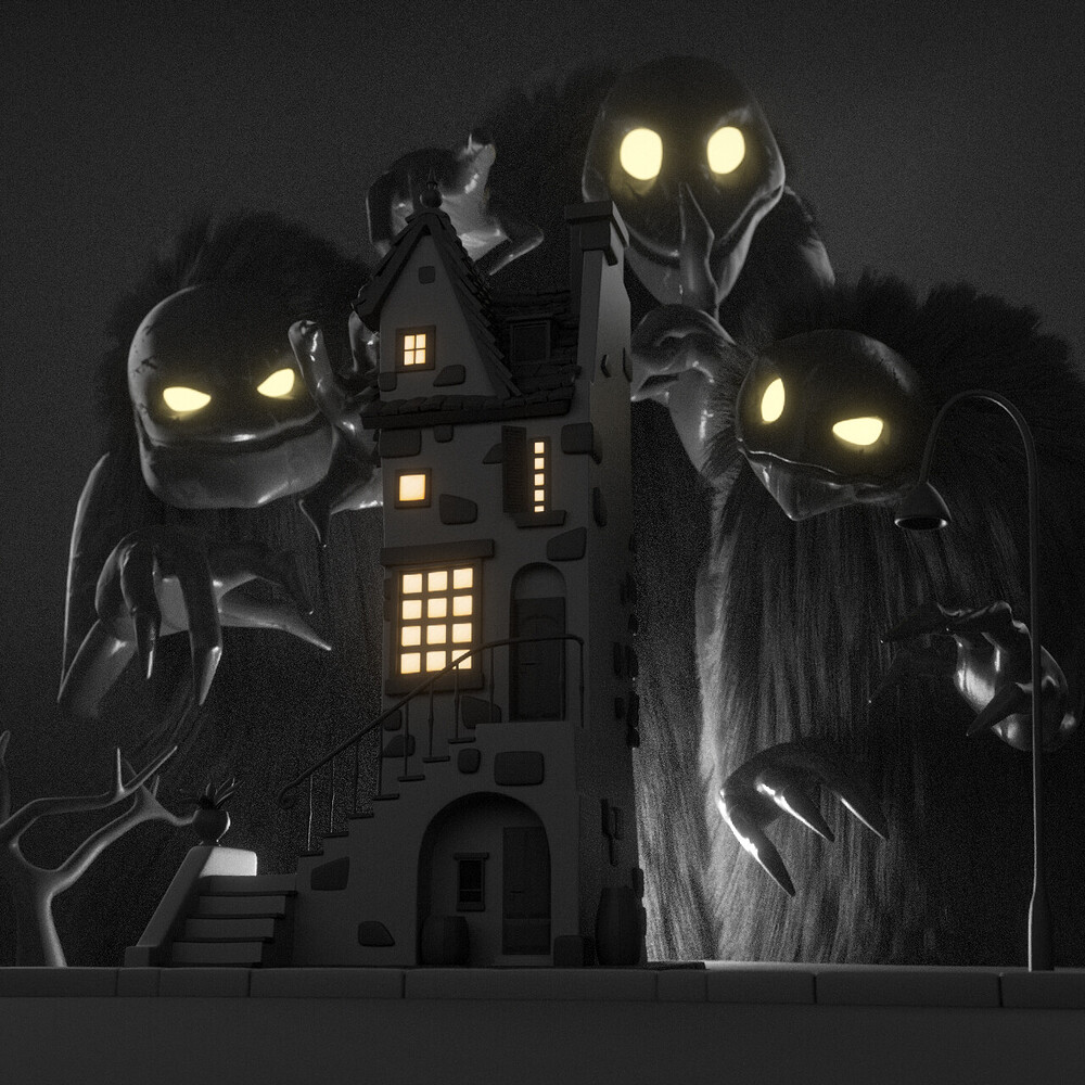 horror-house-finished-projects-blender-artists-community