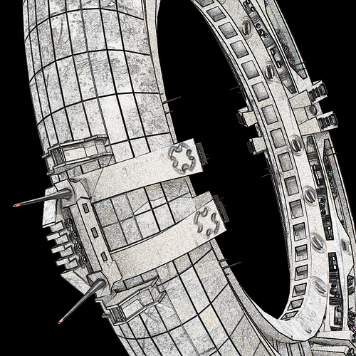 Ring ship Sketch view