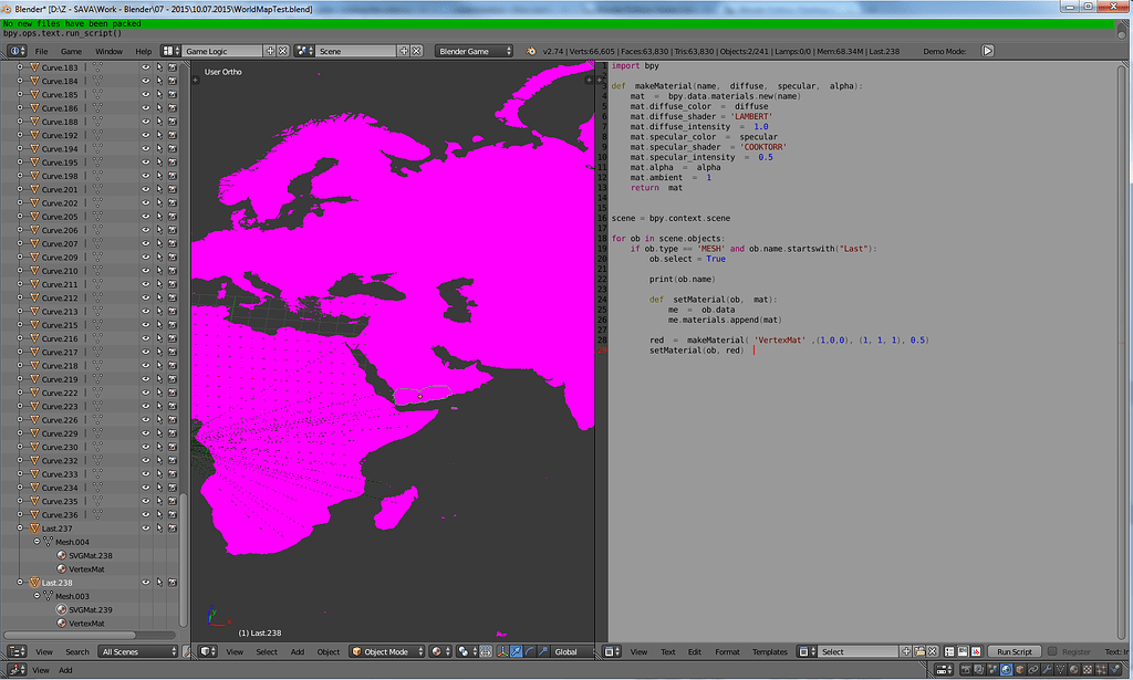 change object color for selected objects - Python Support - Blender ...