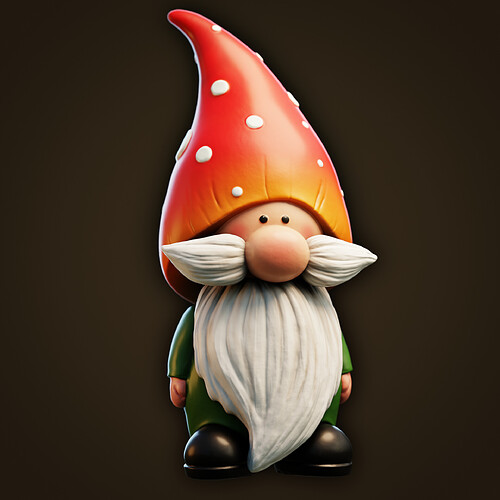 Cute Garden Gnome Character Sculpt 1