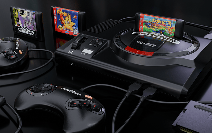 sega genesis finishedcloseup