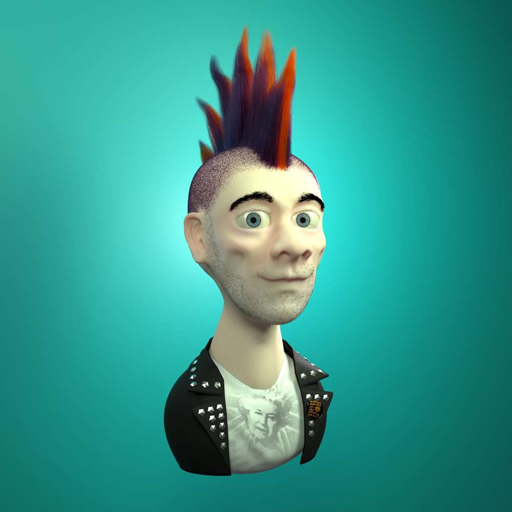 punk-guy-finished-projects-blender-artists-community