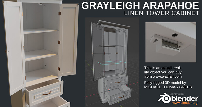 Grayleigh Arapahoe Linen Tower Cabinet 03.2024-04-19.1319