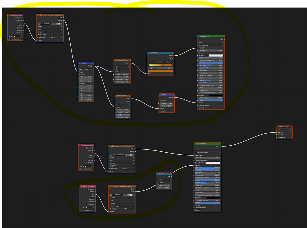 Applying procedural material based on an alpha texture - Materials and ...