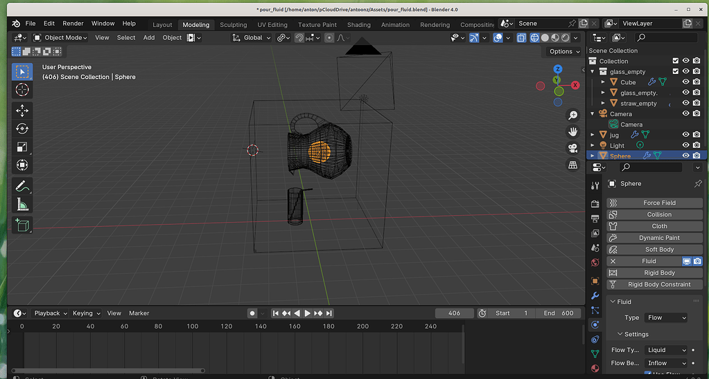 Pouring liquid - Particles and Physics Simulations - Blender Artists ...