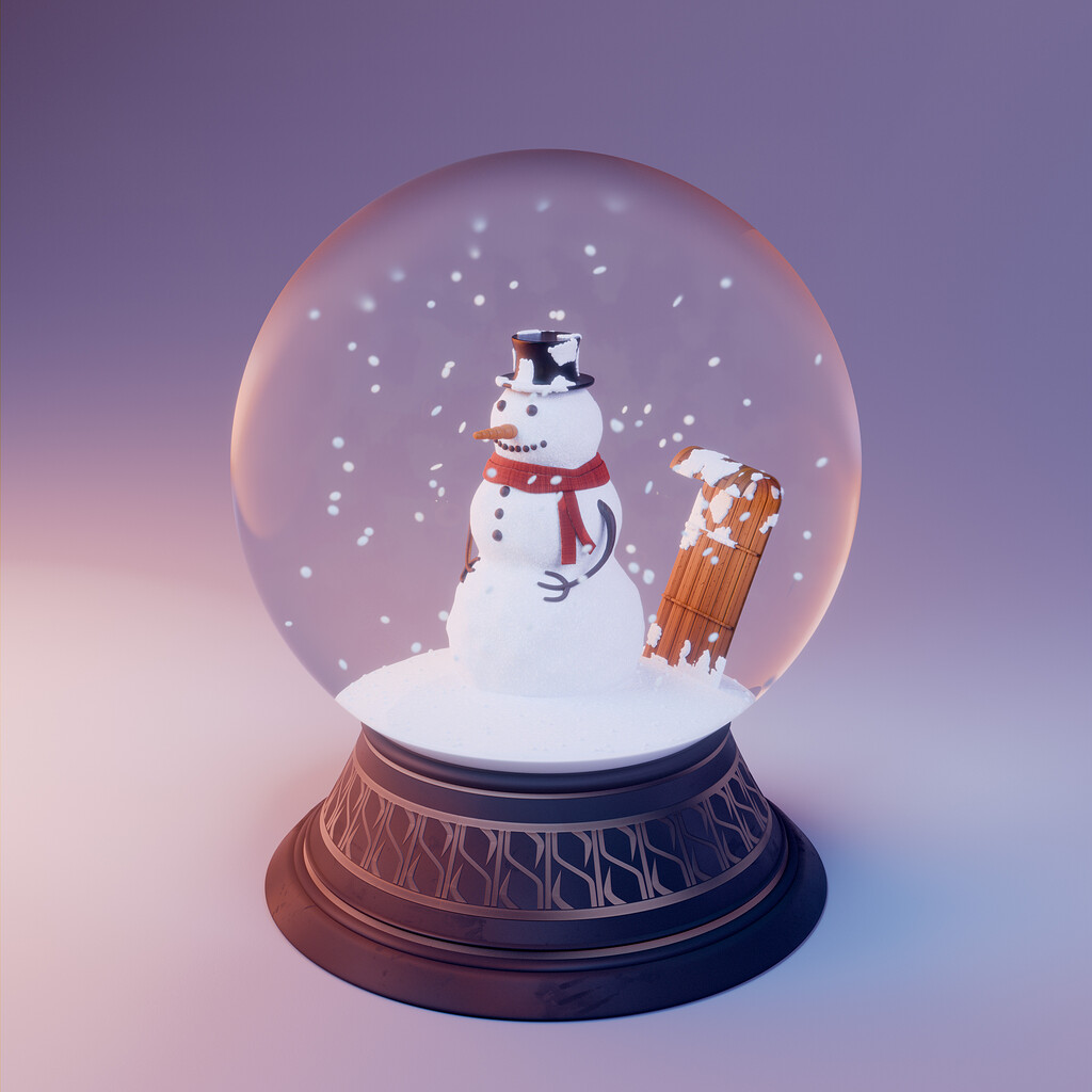 Snow globe - Finished Projects - Blender Artists Community