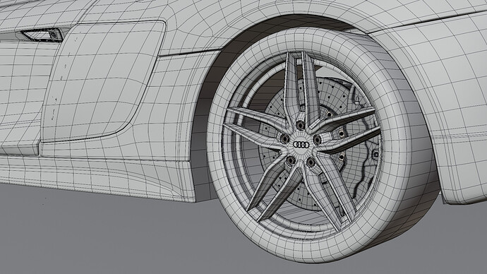 Wheel Rim Wireframe