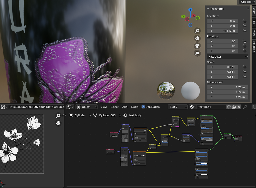 Bump node is working only in one part of the mesh - Materials and ...