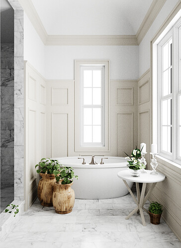 bathroom, progress 1