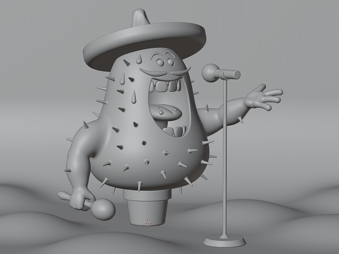 Zingende cactus WIP 05