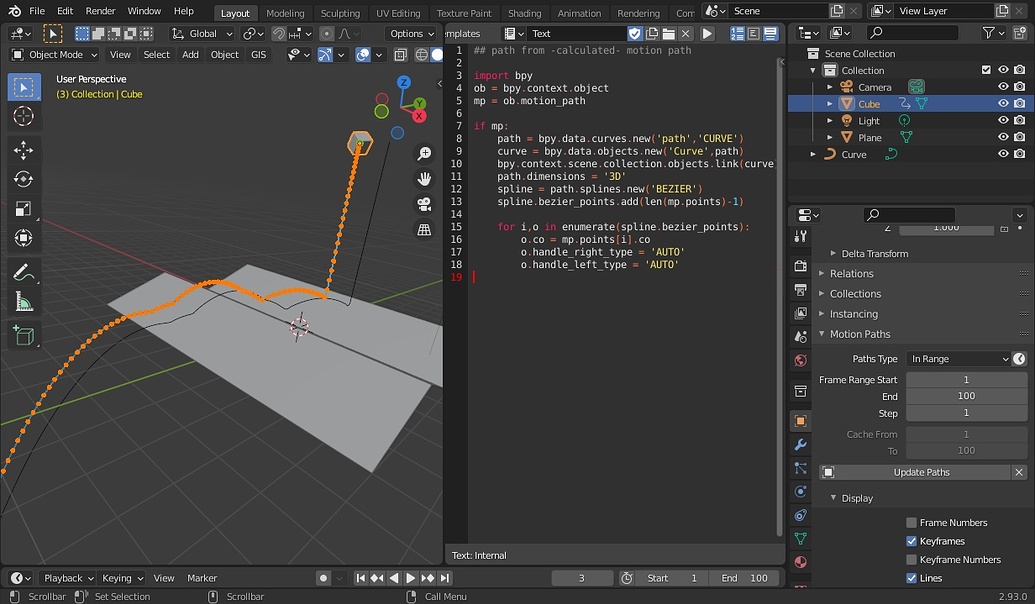 Convert object motion path to curve - Animations - Blender Artists ...
