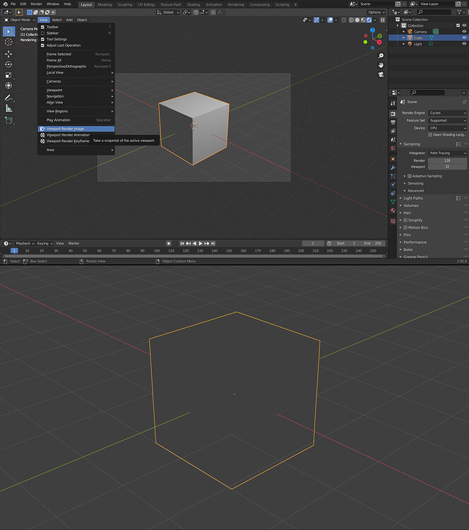 Viewport Render Image while in Cycles - Lighting and Rendering ...