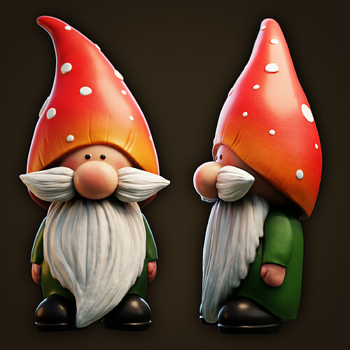 Cute Garden Gnome Character Sculpt 6