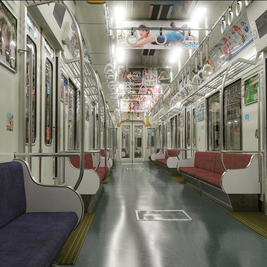 Japanese subway scene - Finished Projects - Blender Artists Community