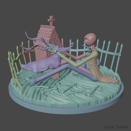 Jack and Zero Diorama (Fanart)_Breakdown Render
