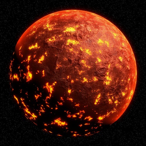 Procedural Lava Planet