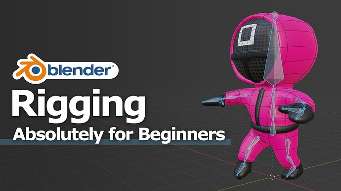 Blender-Character-Rigging-for-Beginners-3D - Squid-Game-Soldier