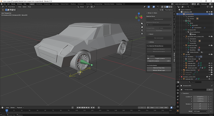 Wheel/Vehicle Rigging - Move the car body, too - Animation and Rigging ...