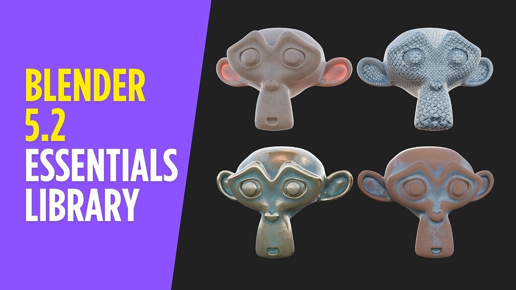 Testing Blender 5.2 New Online Essentials Assets - Tutorials, Tips and ...
