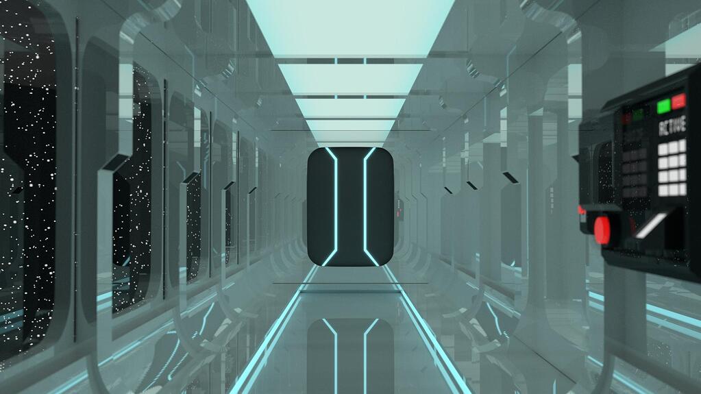 Sci fi space ship corridor - Finished Projects - Blender Artists Community