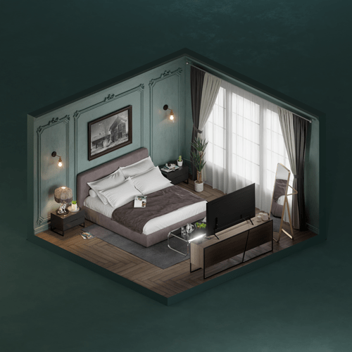 Isometric_Bedroom_003