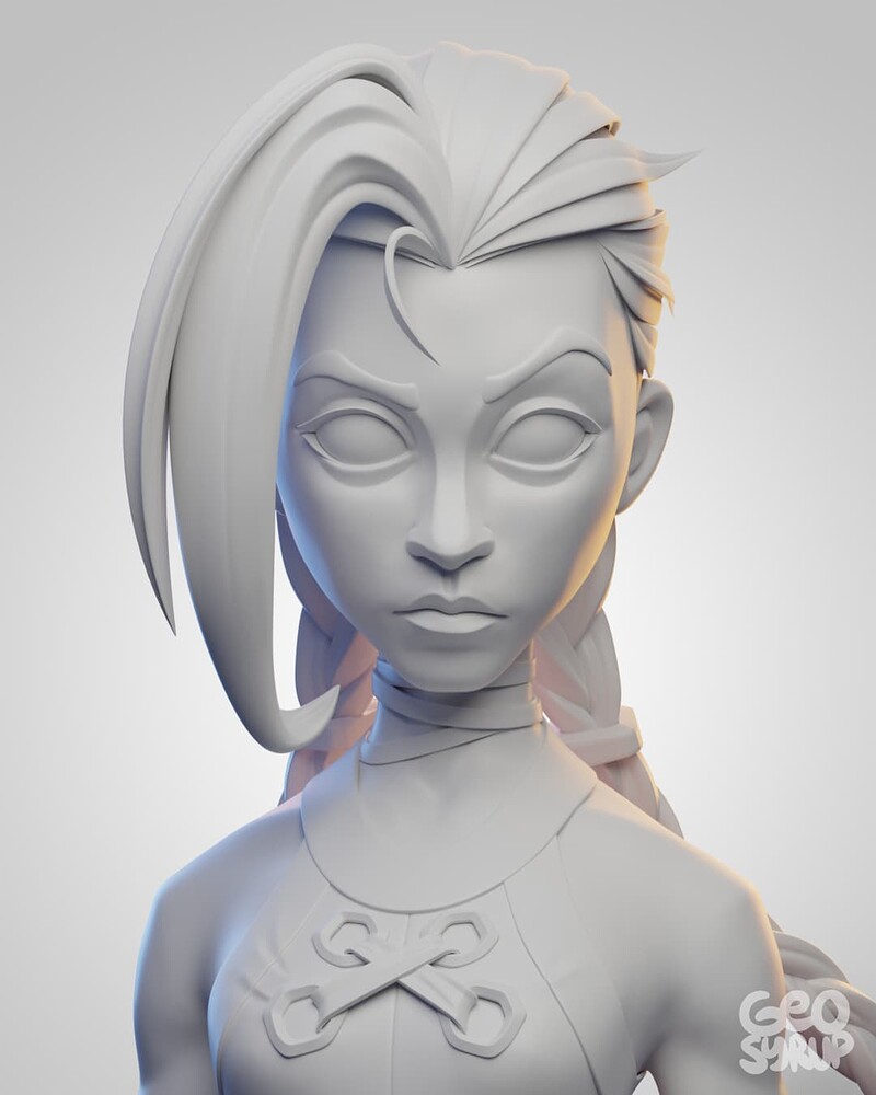 Powder/Jinx From Arcane (Stylized Sculpt) - Finished Projects - Blender ...