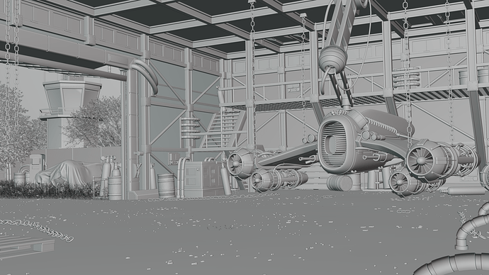 Abandoned Hangar Clay