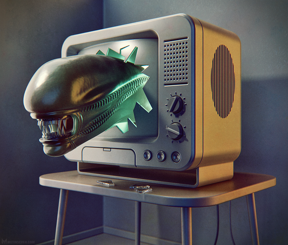 metin-seven_stylized-artwork-3d-modeler-illustrator-illustration_alien-retro-tv_b